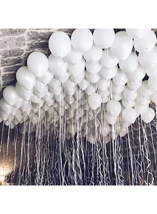 Boxwoods 100 Pcs Of Helium Quality Thick White Latex Balloons 12 inch 3.2g For Bridal Shower Graduation Anniversary And Birthday Party Decoration - Image 5
